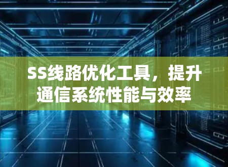 SS线路优化工具,提升通信系统性能与效率 SS线路优化工具,提升通信系统性能与效率